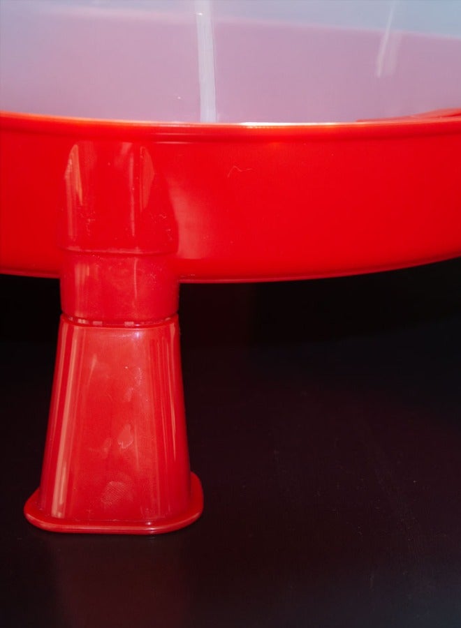 كنز الأضواء سقاية طيور ودواجن 14 لتر أوتوماتيكية مع أرجل - بلاستيك مقوى للدجاج والحمام - Image 2