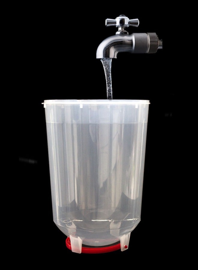 كنز الأضواء سقاية طيور ودواجن 14 لتر أوتوماتيكية مع أرجل - بلاستيك مقوى للدجاج والحمام - Image 3