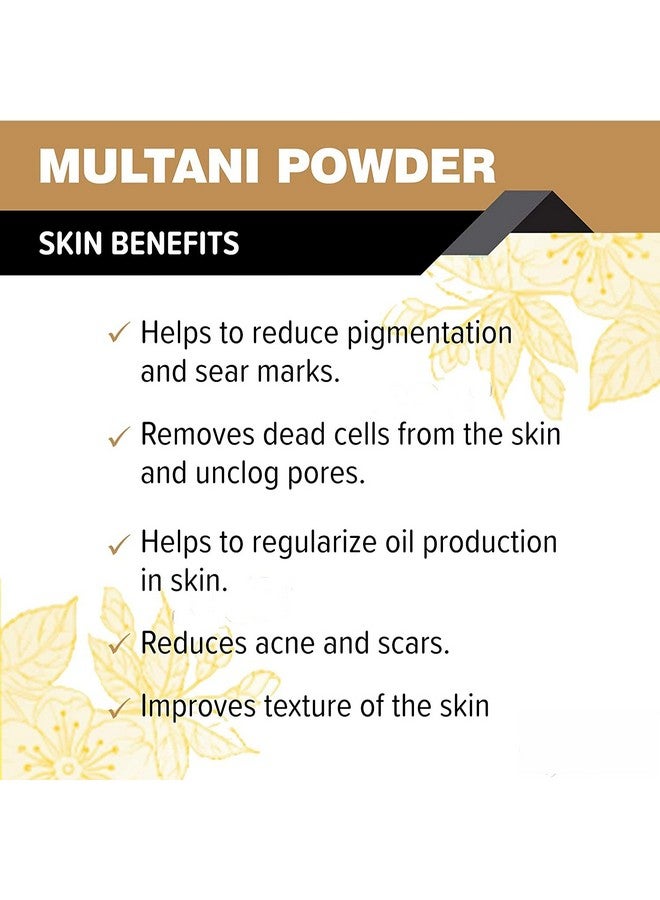 Oilanic 100% Pure & Natural Multani Mitti Powder- For Skin & Hair(100gm) - Image 4