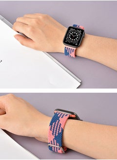 ISank Nylon Solo Loop Strap Compatible with Apple Watch 41/40/38mm SE /Series 7/6/5/4/3/2/1 Colorful  - Image 4