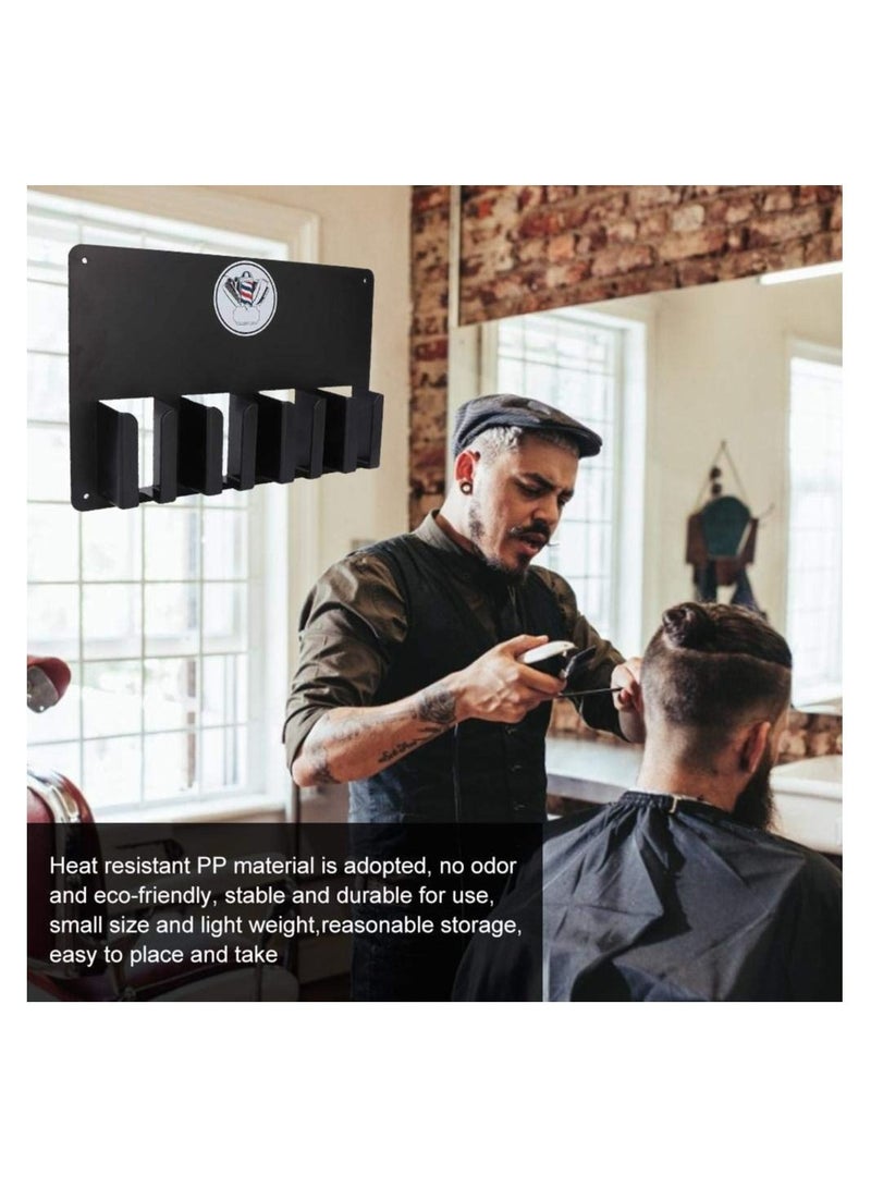 Y&D Men Hair Clipper Holder, Barber Station Electric Hairstylist Tools Storage Rack Salon Accessories Wall Mounted Tool Holder for Station, Black  - Image 4