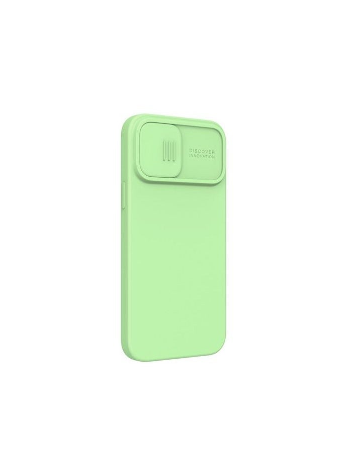 Nillkin - CamShield Silky Magnetic Silicone Case For iphone 14 Pro Max - Mint Green - Image 1