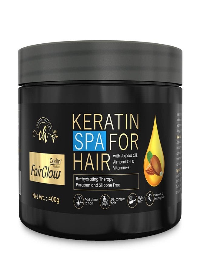 CORLIN FAIRGLOW Corlin Fair Glow Keratin Hair Spa Cream, 400g | Re-hydrating Therapy for Dry Damaged Hair | For Men & Women - Image 1