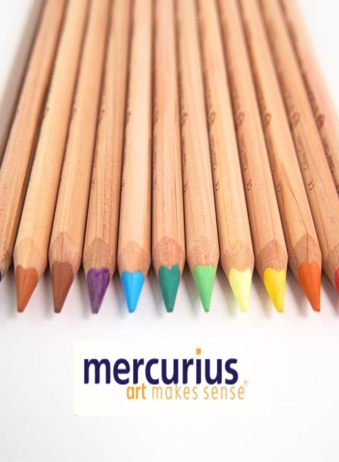 مركوريوس مجموعة ألوان عملاقة من Mercurius Stockmar AMS، 24 لونًا، علبة معدنية - Image 4