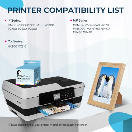 Penguin 40XL 41XL Ink Cartridges Remanufactured for Canon PG40 CL41 for PIXMA Pixma MP140 MP470 MP150 MP190 MP160 iP2500 iP1800 iP2600 MP210 MX300 MX310 Printers 40 41 XL Black and Color - Image 3