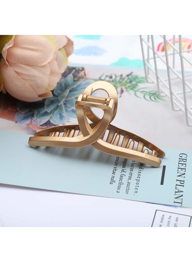 Molans Claw Hair Jaw Clips Barrettes - 3 Pcs No Slip Hair Clamp Grips for Women Girls (Plastic(Gold+Rose gold+Silver)) - Image 4
