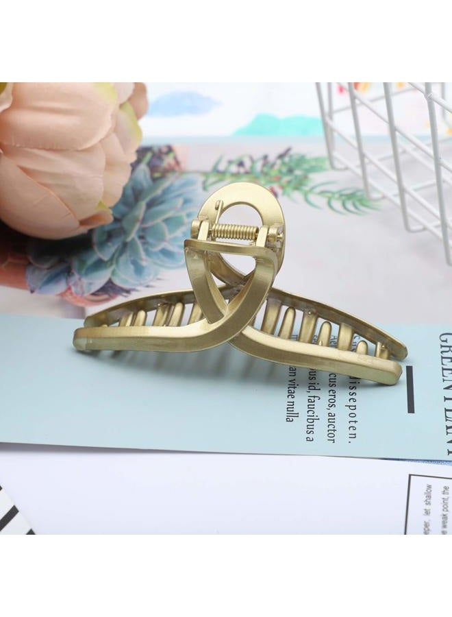 Molans Claw Hair Jaw Clips Barrettes - 3 Pcs No Slip Hair Clamp Grips for Women Girls (Plastic(Gold+Rose gold+Silver)) - Image 5