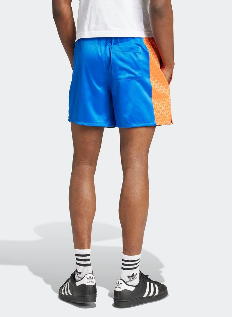Adidas Q2 MONOGRAM SHO Blue Originals Men SHORTS