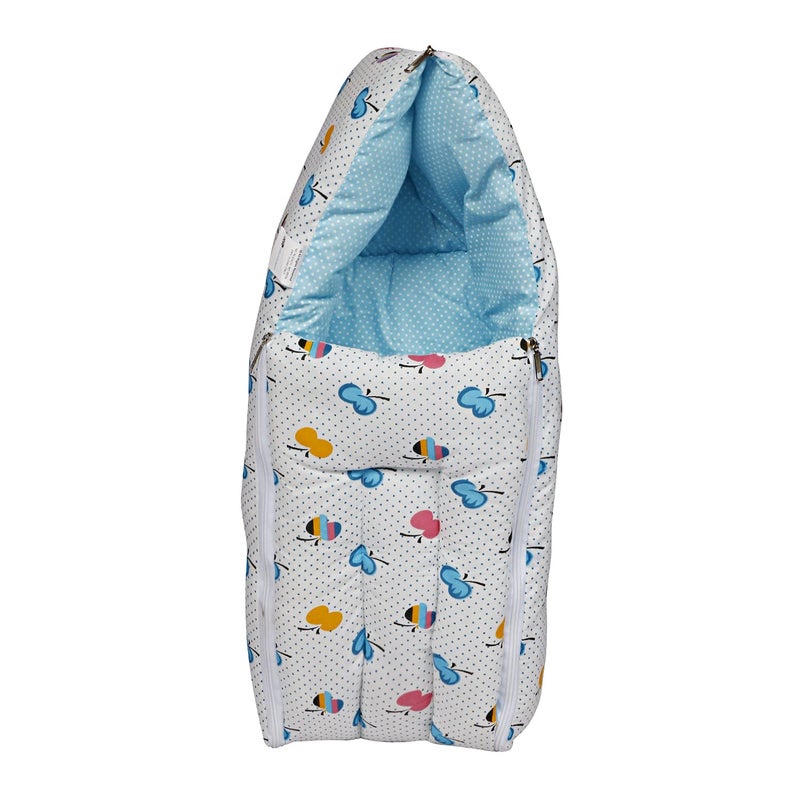 Planet of Toys 3in1 Sleeping and Carry Bag Bed Mattress Blue 0 to 6 Months Blue - Image 1