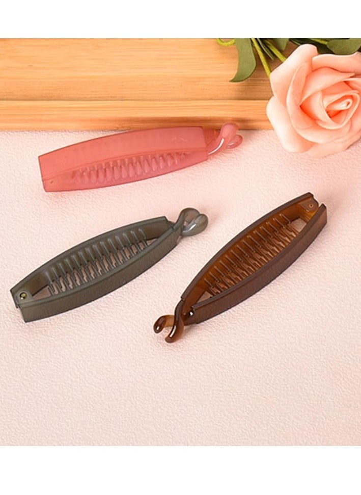 YALLNASL French Barrette Hair Clips Banana Hair Combs for Women Fish Hair Claw Clips Non Slip Banana Barretts for Girls Ponytail Holders Clip Hair Banana Clips for Thick Thin Hair Accessories 3  - Image 3