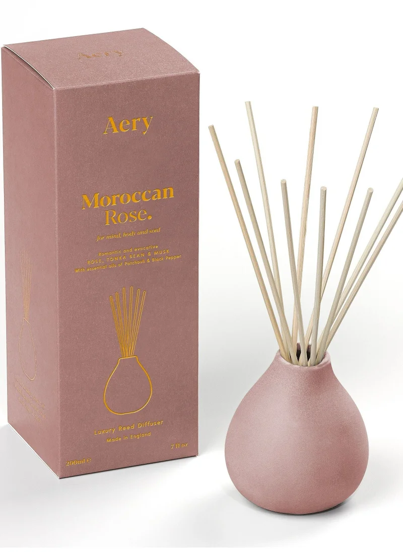 ايري ليفينج Aery Living Moroccan Rose Reed Diffuser Rose Tonka And Musk