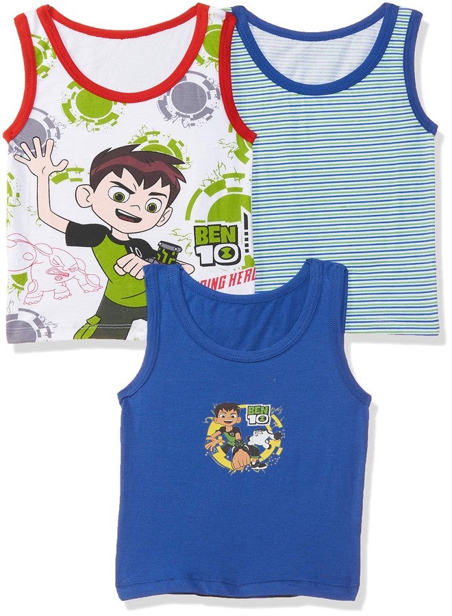 Bodycare Baby Boy's Regular fit Plain Undershirt (Pack of 3) (KIA9303-PK_Multicolor_18M-24M) Multicolour (Color & Print May Vary) - Image 1