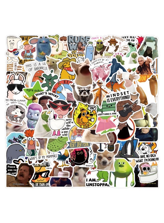 NIBEMINENT 110 Pcs Funny Deco Kit Waterproof Stickers, High Definition Printing Bright Colors, Suitable for Laptop Skateboard Luggage Water Bottle Guitar DIY - Image 2