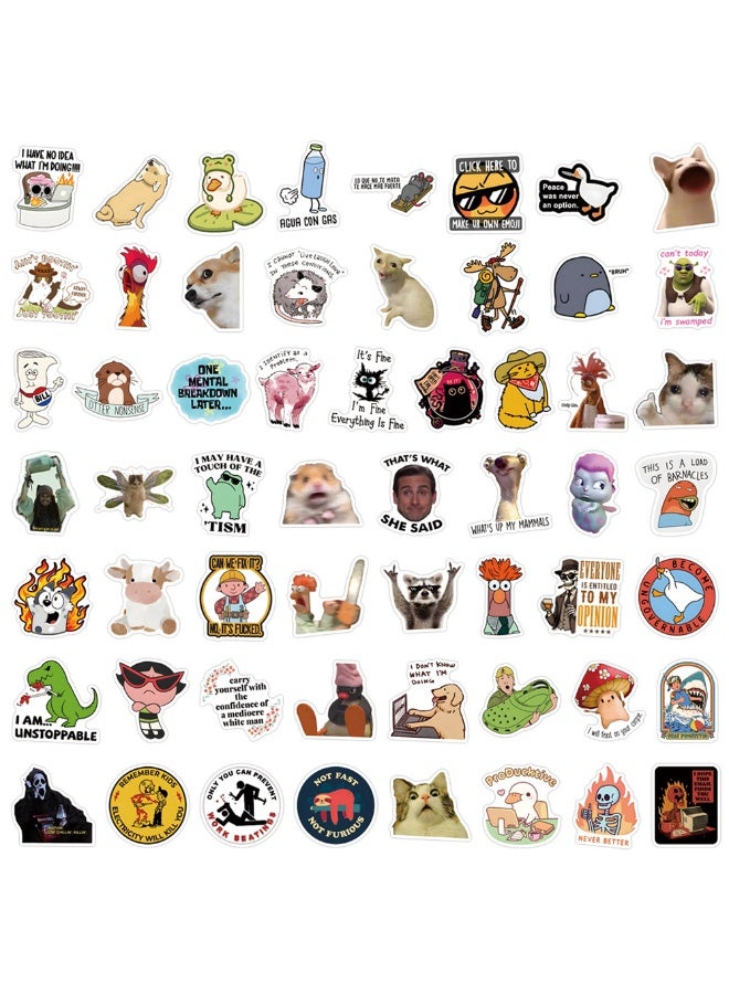 NIBEMINENT 110 Pcs Funny Deco Kit Waterproof Stickers, High Definition Printing Bright Colors, Suitable for Laptop Skateboard Luggage Water Bottle Guitar DIY - Image 3