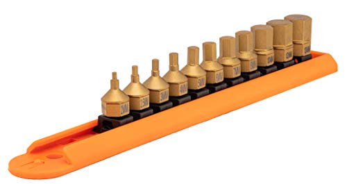 Mayhew Tools 16005 Low-Profile Dual Drive Set, 11-Piece Metric Hex, Titanium-Coated - Image 3