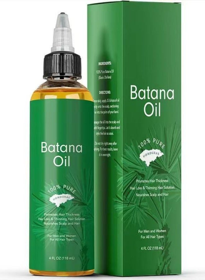Batana Oil Batana Oil for Hair Growth: Dr Sebi Organic Raw Batana Oil from Honduras - 100% Pure & Natural - For Thicker & Stronger Hair - 4 FL OZ  - Image 1
