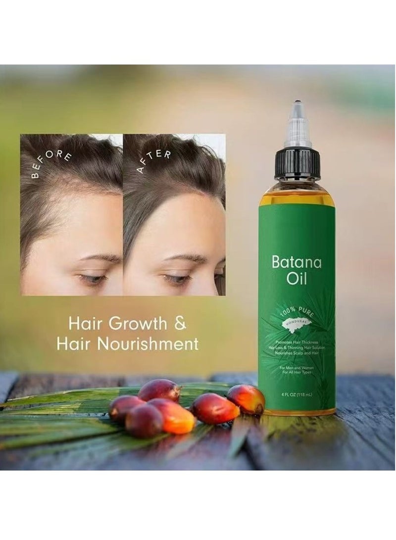 Batana Oil Batana Oil for Hair Growth: Dr Sebi Organic Raw Batana Oil from Honduras - 100% Pure & Natural - For Thicker & Stronger Hair - 4 FL OZ  - Image 4