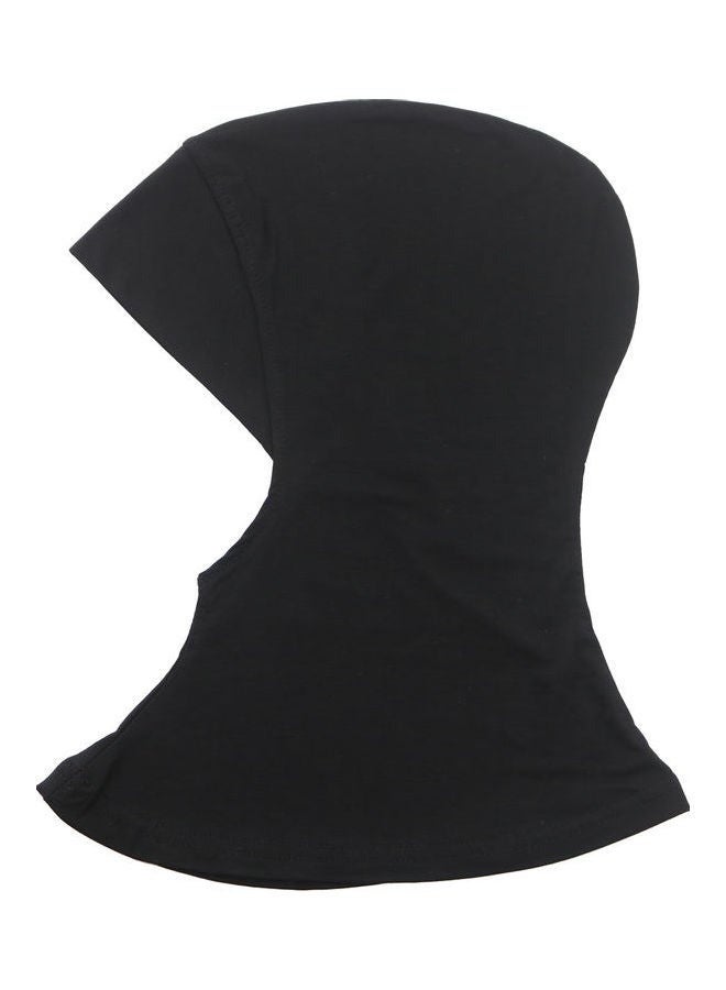 Comfortable Classic Long Scarf Black，Women Muslim Hijab Cap Adjustable Neck Cover Under Scarf Solid Plain Turban Cap Head Wear Cap - Image 3