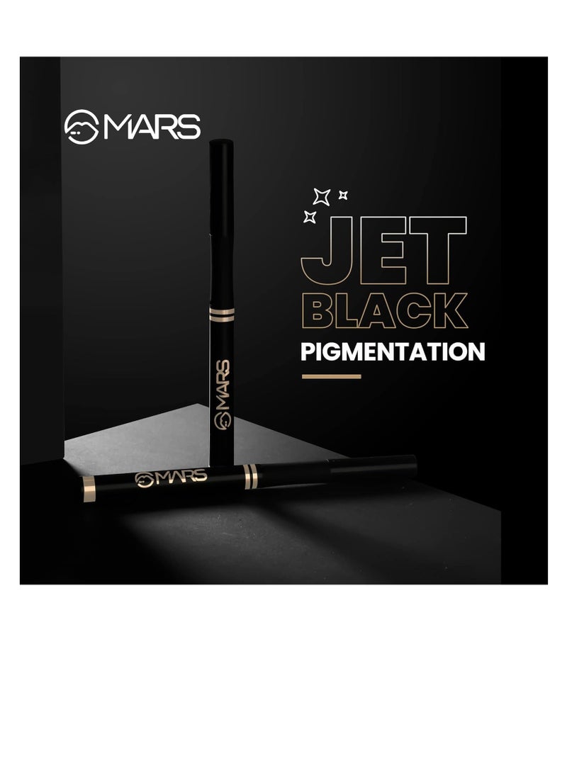 مارس قلم تحديد عيون سائل مقاوم للتلطخ من مارس مع طرف ناعم للغاية ولمسة نهائية غير لامعة ومقاومة للماء 1.5 جم أسود داكن - Image 4