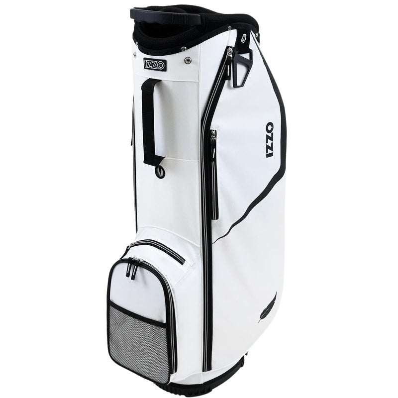 Izzo Ultra Lite Golf Bag, Cart Bag (White) - Image 1