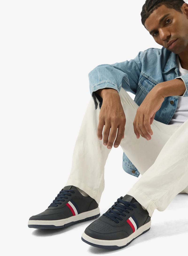 Seventy Five  Casual Webbing Detail Sneakers for Men | Best Price UAE