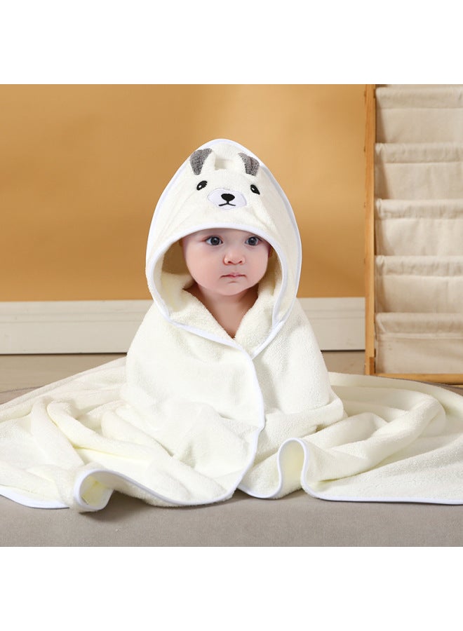Coral Fleece Children's Bath Towel Bath Wrapping Towel Newborn Wrapping Towel Bag Thickened Cartoon Absorbent Cloak Holding Quilt