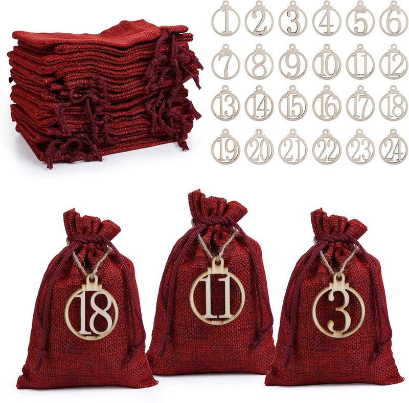 LIHAO 24 Days Advent Calendar Gift Bags - Image 1