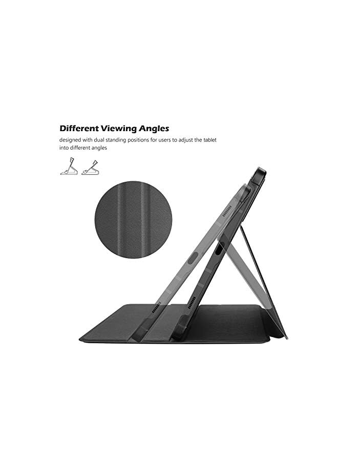 Procases Shockproof Case For Galaxy Tab S8 2022/Galaxy Tab S7 2020 Case(Sm-X700/X706/T870/T875/T878), Lightweight Slim Protective Business Folio Cover -Black - Image 2