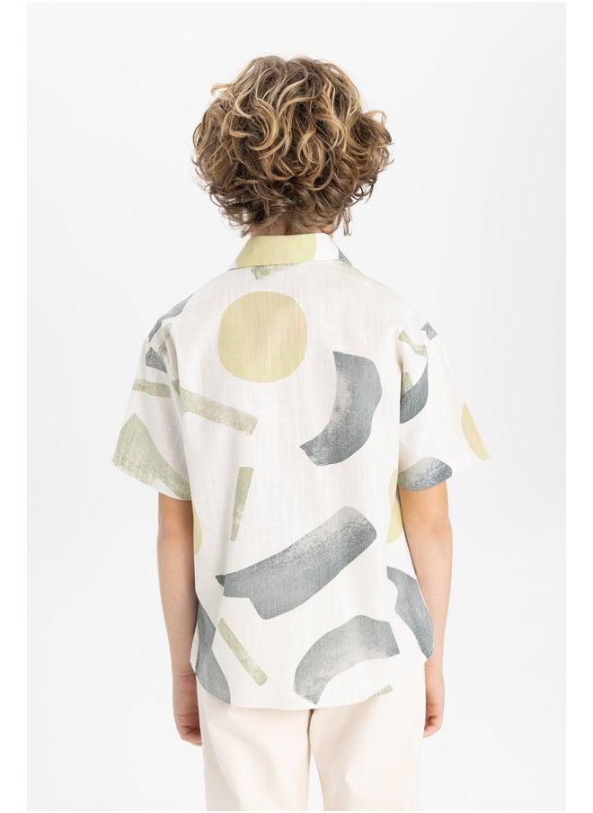 Boy Oversize Fit Polo Neck Woven Short Sleeve Shirt - pzsku/Z994DECBBAFC985EA3F20Z/45/_/1735653295/ab8c820a-5825-4f1d-8787-2516624a86a1