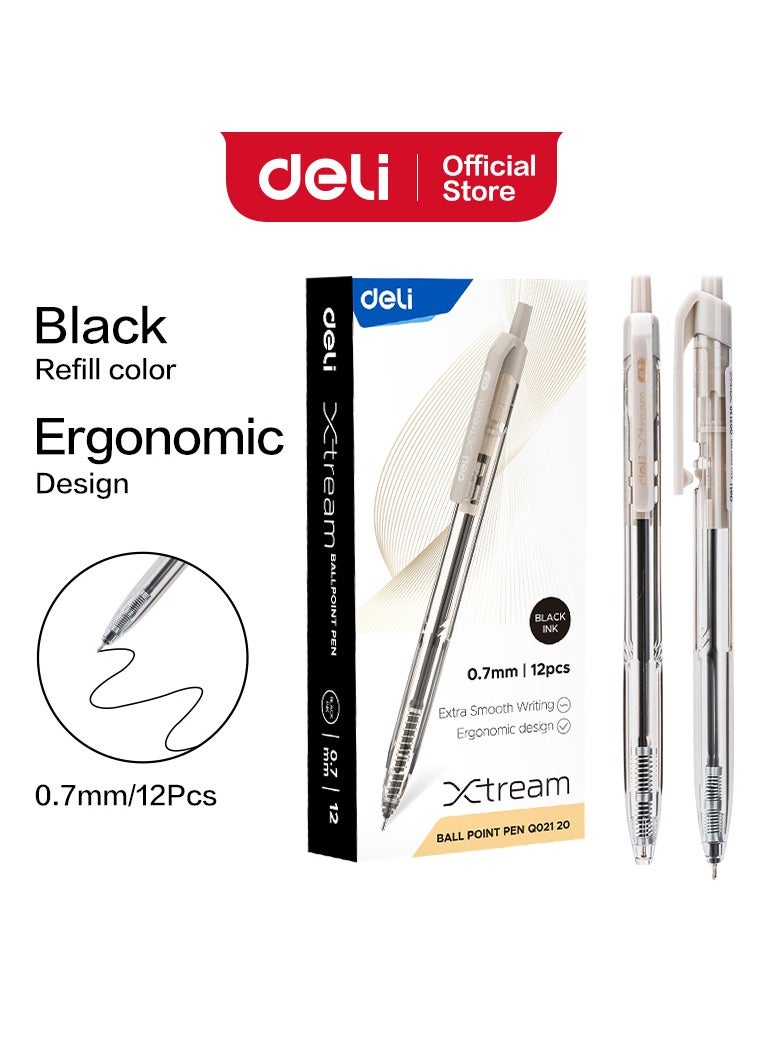 Deli EQ02120 Ball Point Pen - 12pcs / ideal for office and school use - Image 1