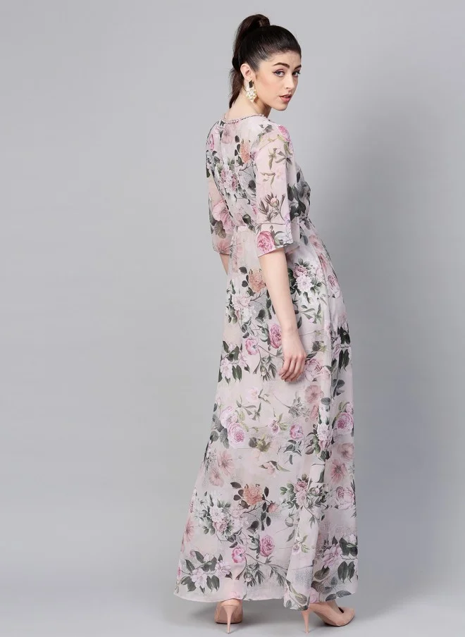 ساسافراس Floral Printed Maxi Dress for Women