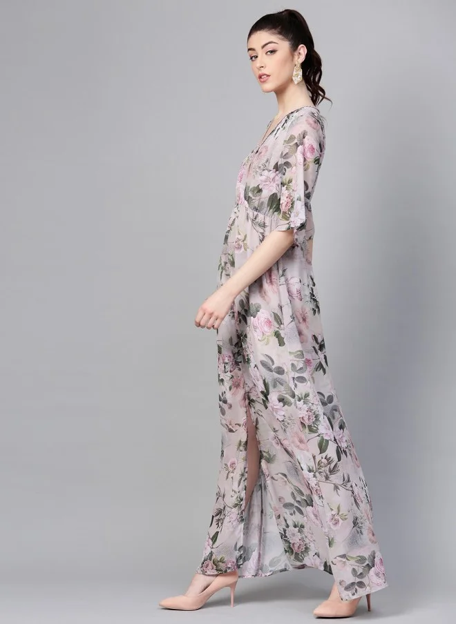 ساسافراس Floral Printed Maxi Dress for Women