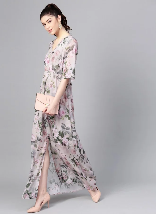 ساسافراس Floral Printed Maxi Dress for Women