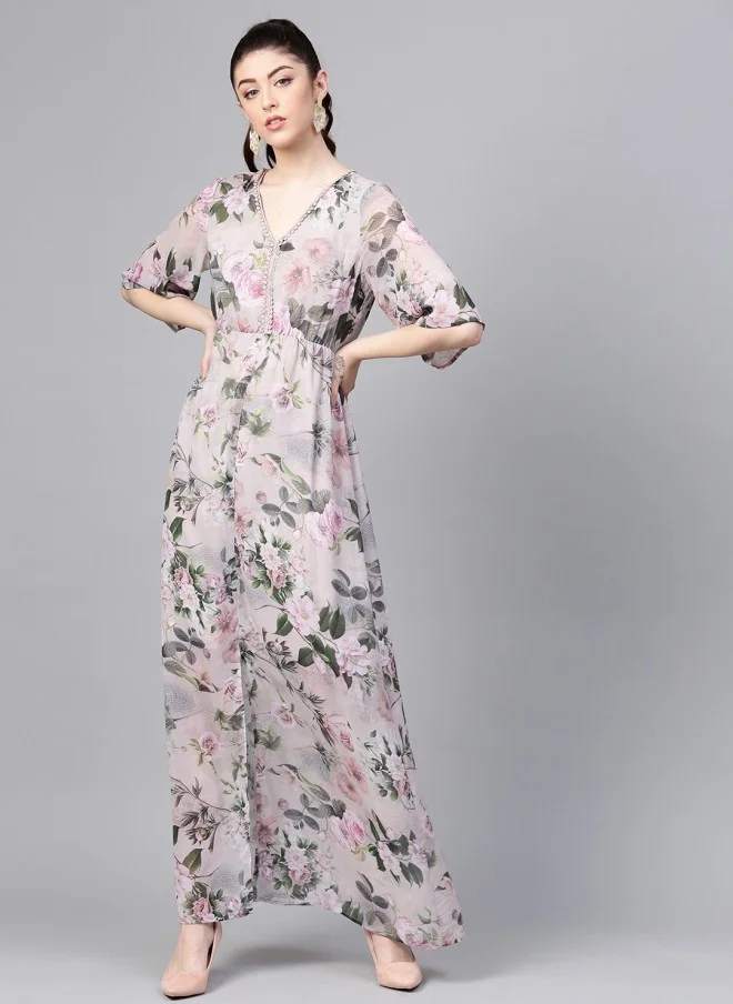 ساسافراس Floral Printed Maxi Dress for Women