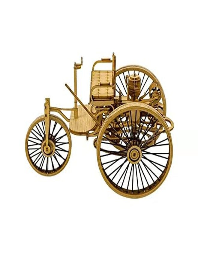 Viloga 3D Wooden Puzzle - Laser Cutting Vehicle Model Building Kit for Adults - The First Car in The World - Assembly Vintage Wood Model Car Gifts for Men & Teens - Image 3