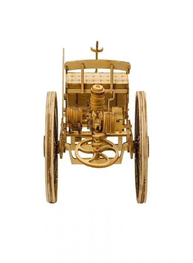 Viloga 3D Wooden Puzzle - Laser Cutting Vehicle Model Building Kit for Adults - The First Car in The World - Assembly Vintage Wood Model Car Gifts for Men & Teens - Image 5