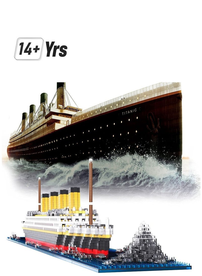 Y&D Micro Mini Blocks Titanic Model Building Set with 1860 Piece Bricks Toy, 3D Puzzle DIY Educational Toy Gift for Adults and Kids - Image 1