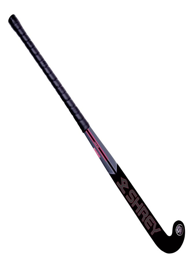 Shrey Legacy 00 Junior Late Bow Hockey Stick (Black/Pink, 36) - Image 2