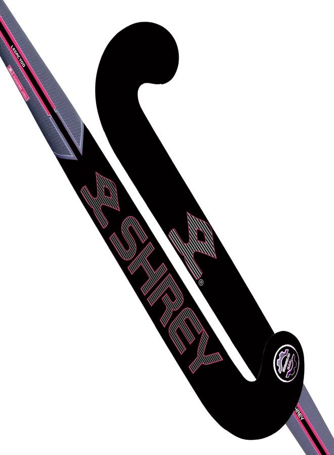 Shrey Legacy 00 Junior Late Bow Hockey Stick (Black/Pink, 36) - Image 1