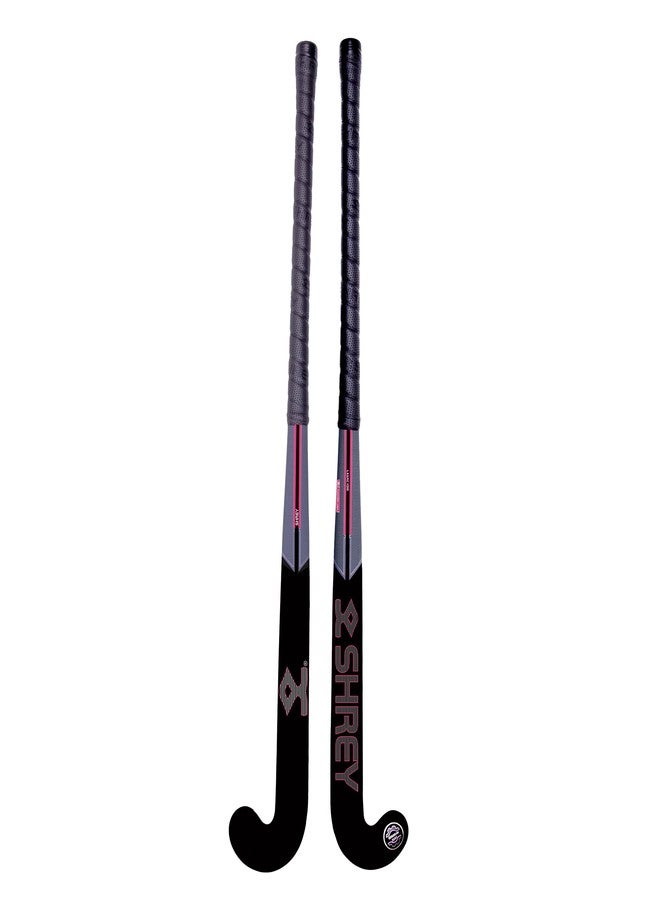Shrey Legacy 00 Junior Late Bow Hockey Stick (Black/Pink, 36) - Image 4