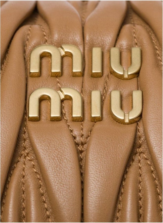 Miu Miu MIU MIU Wander quilted nappa leather hobo Crossbody Shoulder Bag - Image 3