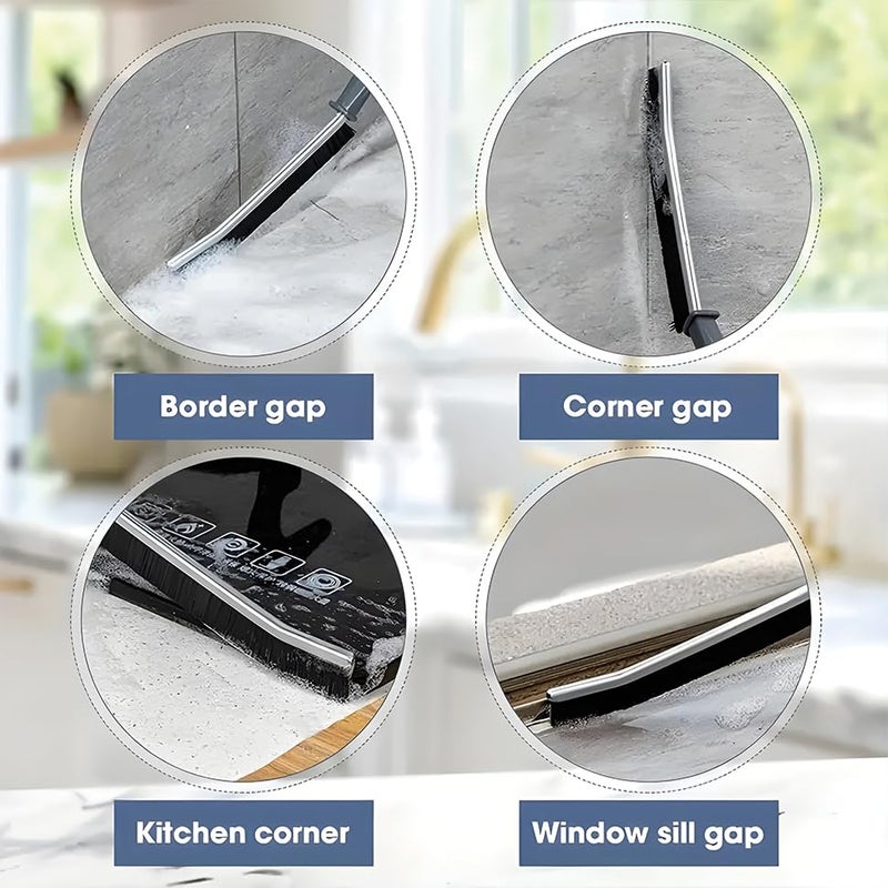 Vexton 6PC Hard Bristle Plastic Crevice Mini Gap Cleaning Brush Set for Bathroom, Kitchen, Tiles, Window Slot, Dead Corner - Image 2