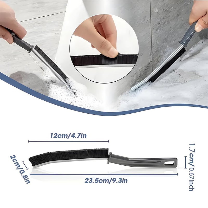 Vexton 6PC Hard Bristle Plastic Crevice Mini Gap Cleaning Brush Set for Bathroom, Kitchen, Tiles, Window Slot, Dead Corner - Image 4