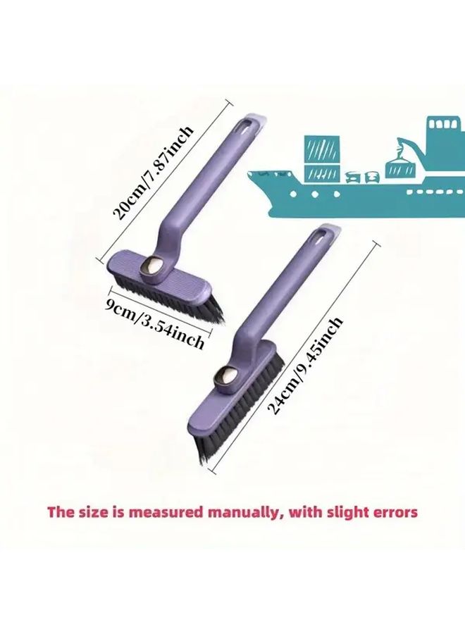 Heavy Duty Manual Cleaning Brush With 360 Rotating Head And V Shape For Bathroom Kitchen Deck Ship 1 Set - Image 4