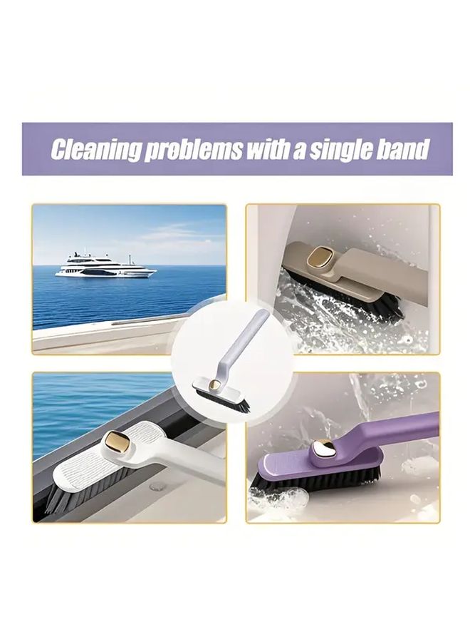 Heavy Duty Manual Cleaning Brush With 360 Rotating Head And V Shape For Bathroom Kitchen Deck Ship 1 Set - Image 3
