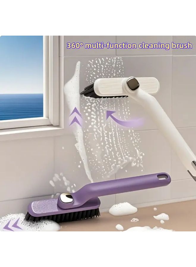 Heavy Duty Manual Cleaning Brush With 360 Rotating Head And V Shape For Bathroom Kitchen Deck Ship 1 Set - Image 1