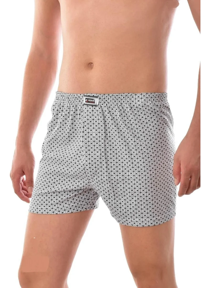 Seher Yıldızı Morning Star Men's Patterned Boxer 007 - 6 Pieces