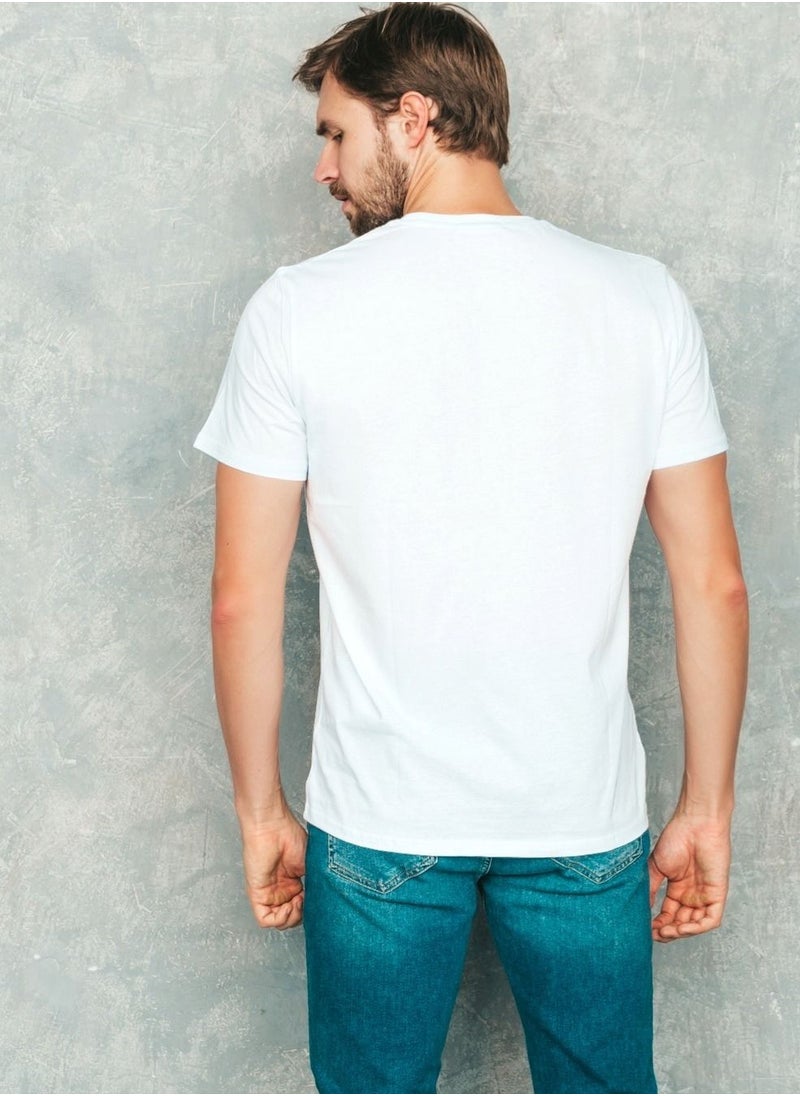 Generic - Eat Sleep Fortnite Repeat T-shirt Victory royale round collar white T-shirT - Image 1