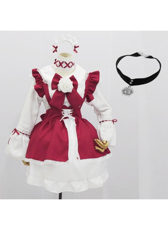Plus Size Lolita Maid Dress Cute Lolita Dress Women's Big Lady Dress Maid Uniform