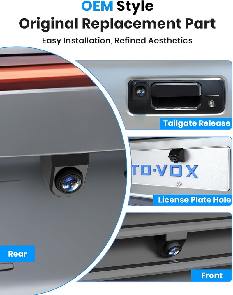 AUTO-VOX CAM7 Pro Backup Camera - 180° Super Wide Angle, 1080P HD, IP69K Waterproof - Image 5